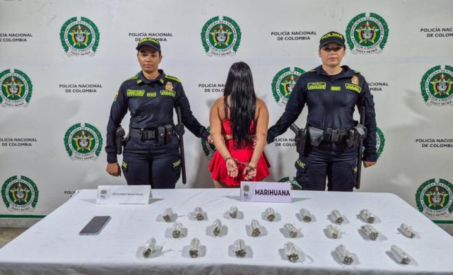 Alias “la mona” fue capturada por porte de estupefacientes 