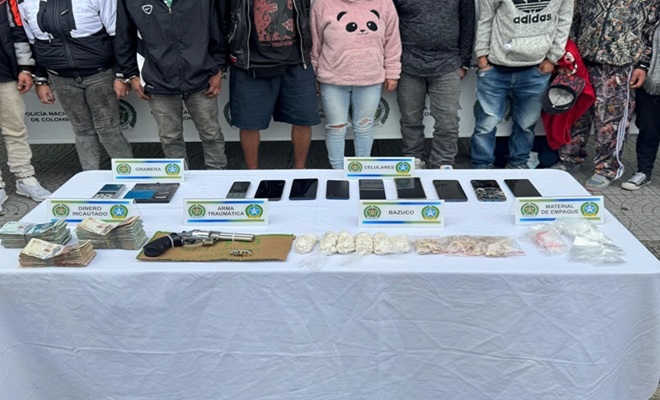 Mas de 2.000 dosis de estupefacientes incautadas en operativo contra el trafico de drogas en Manizales 