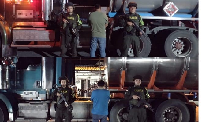 Insumos transportados en vehículos tipo tracto camión de servicio público