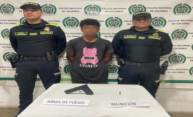 Captura por porte de arma de fuego tipo artesanal