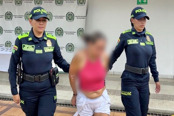 Capturada en flagrancia por tráfico de estupefacientes