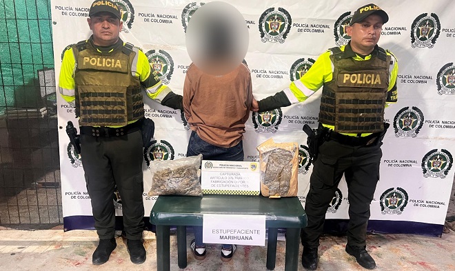 Capturada por tráfico de estupefacientes