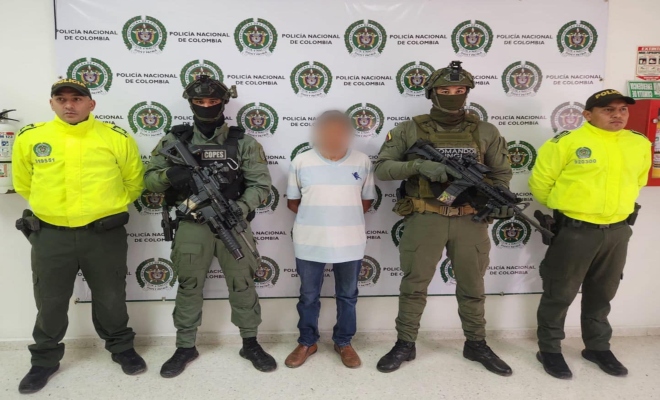 Capturado “El Cantante” por el delito de porte ilegal de armas de fuego