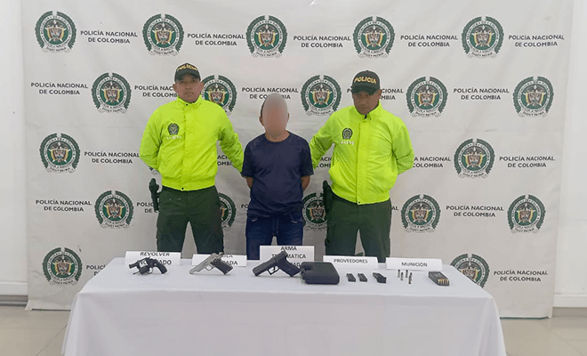 Capturado un hombre con arsenal