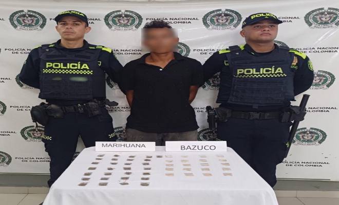 Capturado en Bosconia por porte de sustancias ilícitas