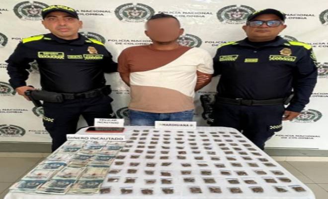 Capturado en flagrancia con marihuana un hombre de 38 años en el Copey