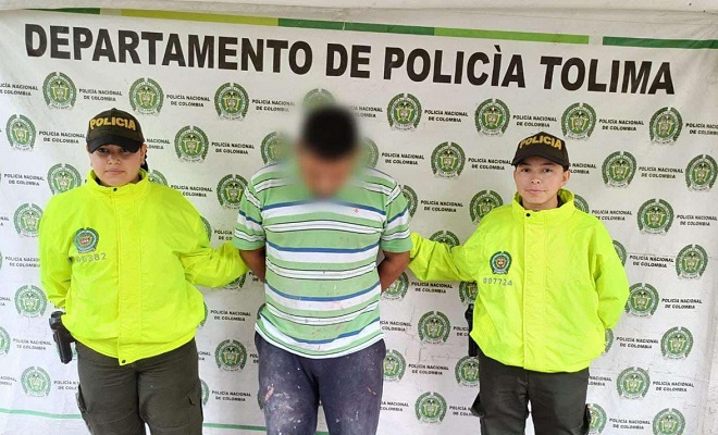 A tres años de prisión fue enviado un sujeto capturado por la SIJIN de la Policía Tolima en el municipio de Lérida