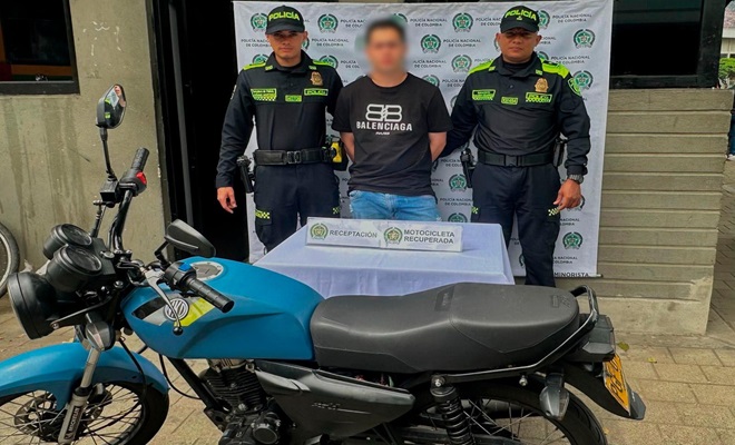 Capturado en Medellín presunto delincuente vinculado a hurtos violentos