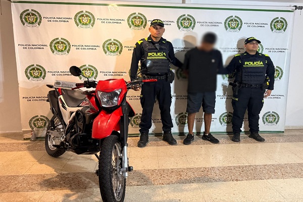 Capturado en Neiva por hurto de motocicleta