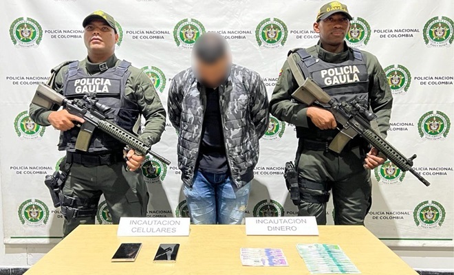 Capturado en flagrancia cuando estaba cobrando una extorsión