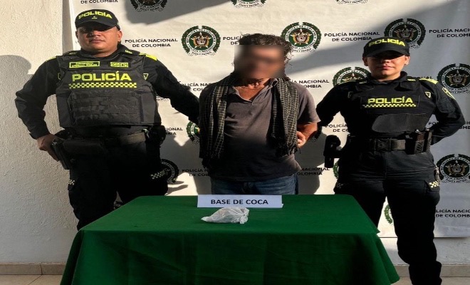 Capturado en flagrancia portando estupefacientes