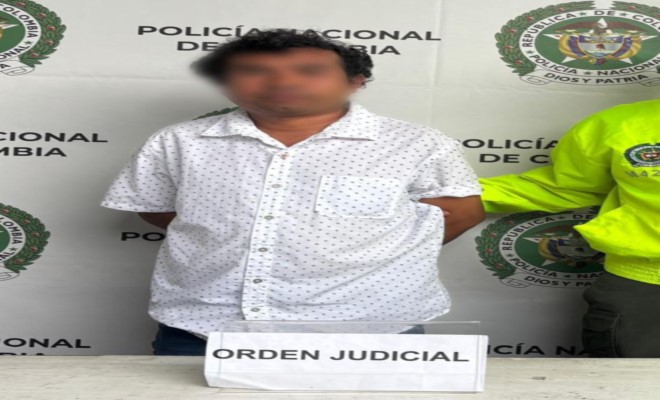 Capturado mediante orden judicial por el delito de acto sexual con menor de catorce años