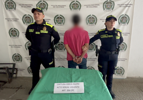 Capturado por el delito de acto sexual violento