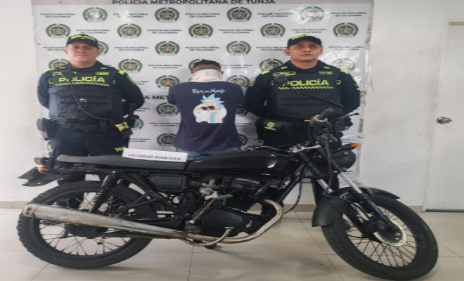 Importantes resultados contra el hurto a motocicletas en Tunja