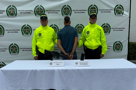 Capturado por porte ilegal de armas de fuego en zona rural de Necoclí