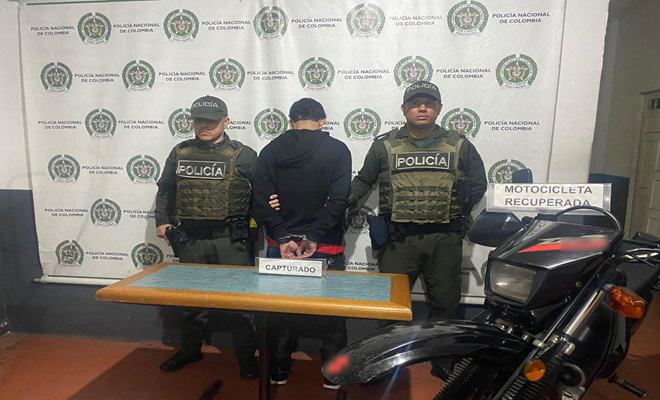 Capturado por receptación  y moto recuperada