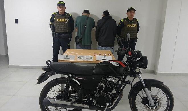 Capturadas dos personas en flagrancia por tráfico de estupefacientes en Zapatoca