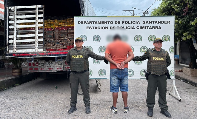 Capturado y madera incautada