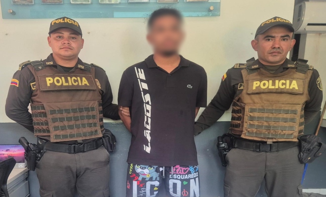 Capturado por porte ilegal de arma de fuego