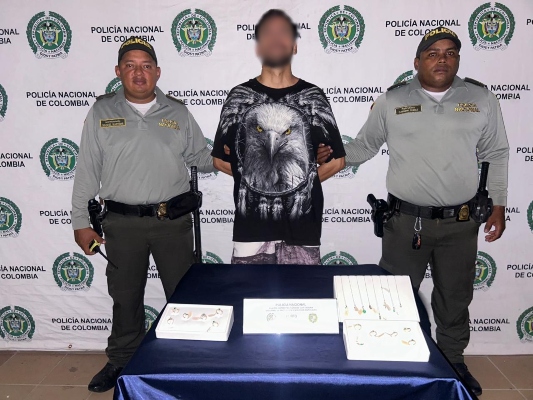 Capturado en el centro historico por hurtar joyeria