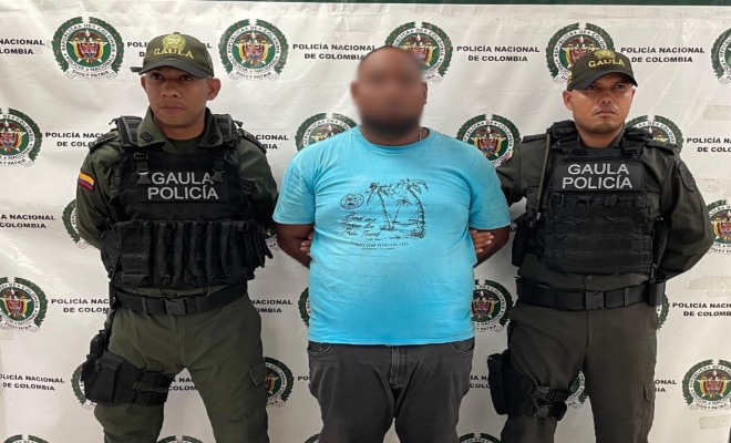 Capturado por el delito de extorsión