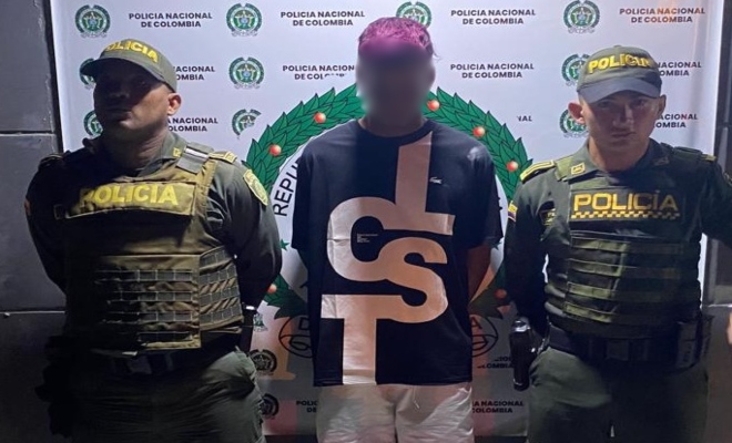 Capturado por porte ilegal de armas de fuego