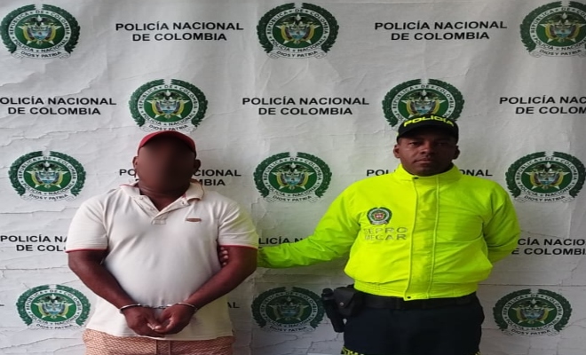 En Pasacaballos, capturado ‘El Wali’, con anotaciones judiciales por homicidio, porte ilegal de armas de fuego y hurto