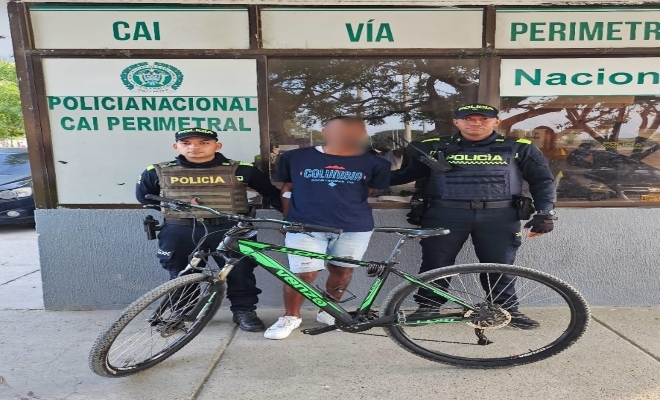 Capturado presunto delincuente por hurto y una bicicleta recuperada