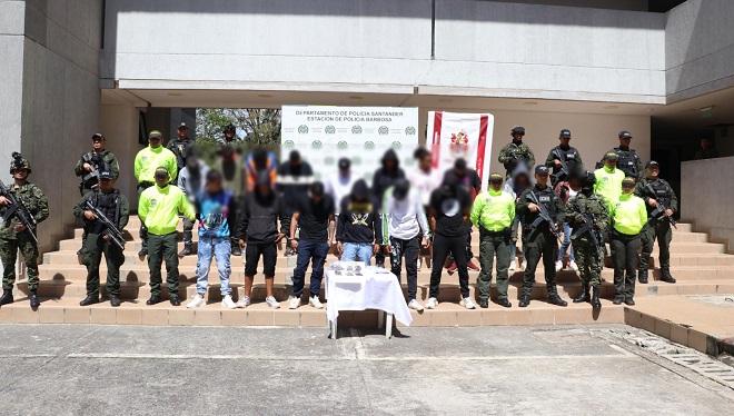 Capturados banda delincuencial Barbosa