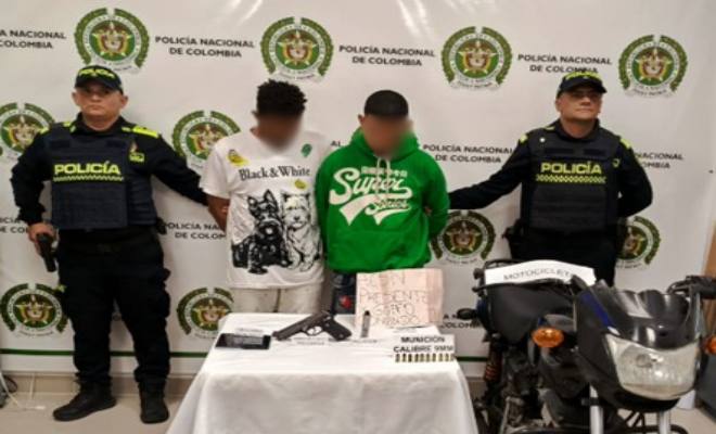 Capturados en flagrancia dos hombres armados en el Copey