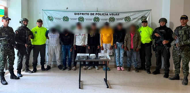 Capturados por trafico de estupefacientes en Vélez