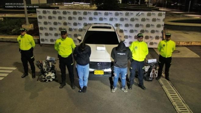Capturados ‘Los Platinos’ dedicados al hurto violento de carros