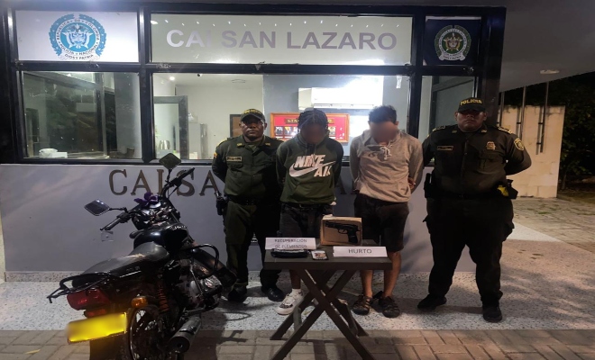 Capturados 2 presuntos delincuentes por hurto