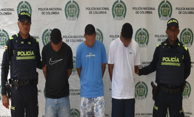 Capturados por porte ilegal de armas de fuego