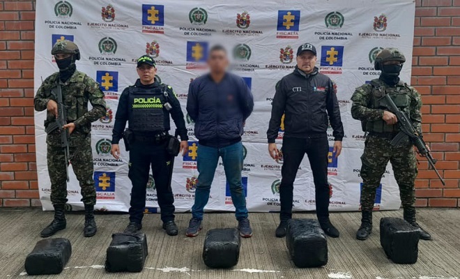Capturado un hombre por tráfico de estupefacientes en la vía Neiva - Campoalegre