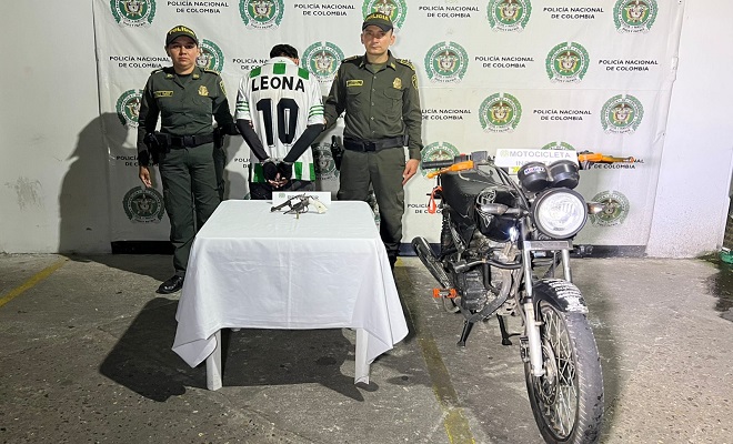 logra la captura de un hombre conocido como alias Visco con arma de fuego ilegal