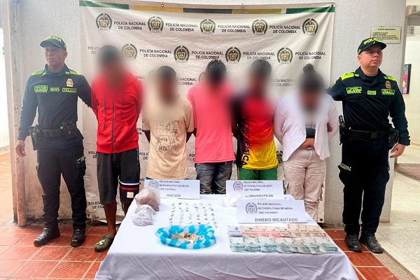 Cinco capturados en Palermo tras contundente golpe al microtráfico