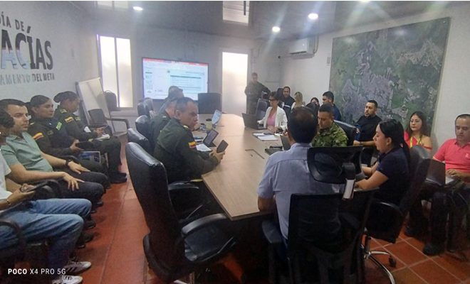 Comité de orden público en Acacías