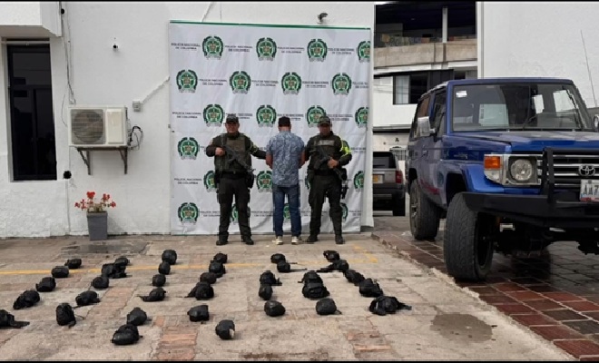 Dos Policías, 32.000 dosis de base de coca incautada y captura de una persona