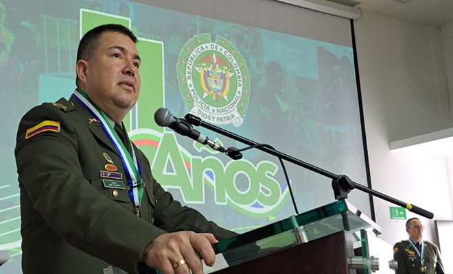 Coronel Dave Anderson Figueroa comandante policía metropolitana de Manizales
