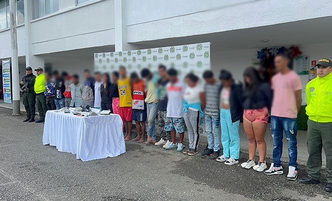 Se incautaron más de 600 dosis de marihuana