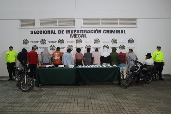 13 dinamizadores de homicidio y microtráfico capturados