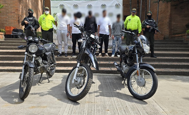 Desarticulamos grupo de delincuencia común dedicado al hurto de motocicletas.
