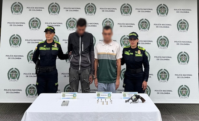Dos capturados por homicidio agravado en Manizales tras investigación de la SIJIN