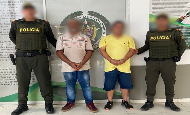 Sujetos capturado por el delito de amenaza