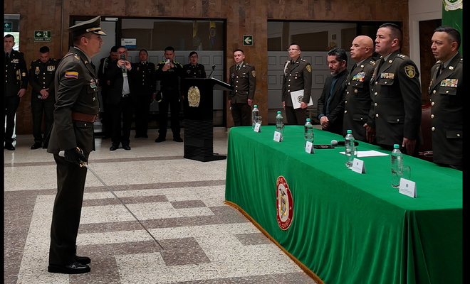 Esta se realizó por parte del señor brigadier general Arnulfo Rosemberg Novoa Piñeros, subdirector de la Policía Nacional.