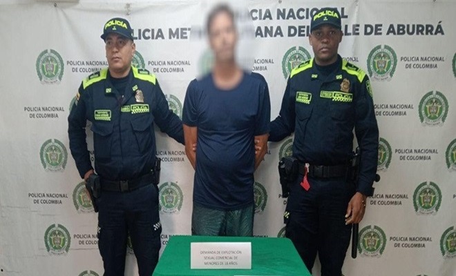 En Medellín fue capturado un ciudadano extranjero por explotación sexual