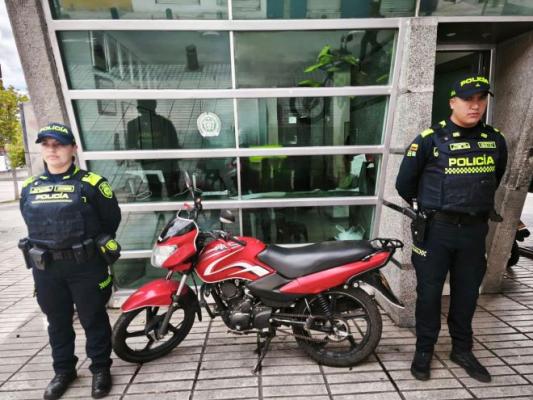 Recuperación de motocicleta  en San Juan de Pasto