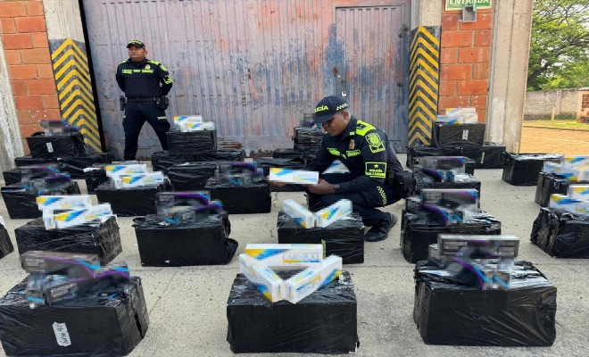 En el departamento del Cesar, la Policía Nacional evita la comercialización de productos de contrabando