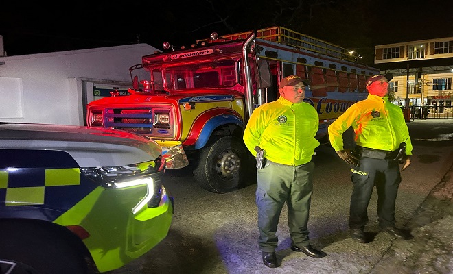 En tiempo récord Policial Nacional recupera un vehículo de transporte público tipo "Chiva o Mixto"